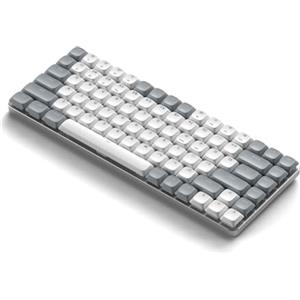 Satechi SM1 Bluetooth 75% Tastiera Meccanica, Layout QWERTY Stati Uniti, Tastiera Compatta Wireless con 84-Tasti, Retroilluminata e Ricaricabile, per Giochi e Ufficio, Mac e Windows - Grigio Chiaro