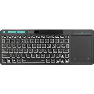 Rii Mini i18S Wireless + Bluetooth - Tastiera compatta con ampio mouse touchpad e retroilluminazione LED, compatibile con Smart TV, TV Box, Tablet, Smartphone, Console, PC, Fire TV, Raspberry