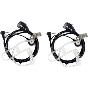 Retevis EAM101 Walkie Talkie Cuffie 1 Pin 2,5mm Auricolare Compatibile con RT45 Motorola TLKR Radio Auriculare T62 T92 H2O T80 T80 Extreme T82 T82 T60 Hunter T6200C T5800 (2 Pezzi)