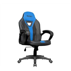 Nuwo Skin Sedia Gaming Ergonomica con Braccioli Imbottiti, Schienale Alto, Regolazione Altezza, Portata 150 kg - Sedia Ufficio e PC Blu/Nero