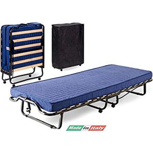 HELIX - Brandina Pieghevole con Materasso Waterfoam 80 X 185 H10 Alta Densita'