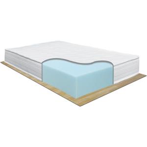 Comprarredo Materasso Ortopedico Una Piazza e Mezza 120x190 cm NORVEGIA in Poliuretano Water Foam Alto 19cm, materasso antiacaro e ortopedico made in Italy