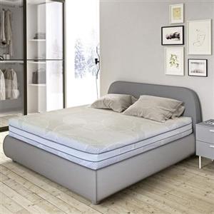 Flexinn Materasso in Memory foam con 1600 Molle insacchettate indipendenti e Memory Gel. Altezza: 25 cm, rigidità 8 su 10. Sfoderabile. Dispositivo Medico Classe I (80x190)