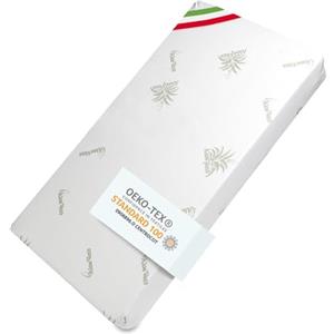 DOLCI SOGNI Materasso Lettino 60x120 cm Spessore 10 cm, OEKO-TEX® e CertiPUR™ Materasso Culla Bambino per Lettino Neonati, Fodera in Aloe Vera Sfoderabile e Lavabile, Materasso Lettino Neonato
