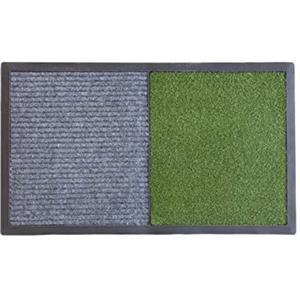 KOKO DOORMATS tappeto decontaminante, 49 x 82 x 0.8 cm, tappetino igienizzante per scarpe per ingresso di casa, lavoro o ufficio, con due sezioni, una per disinfettare e l'altra per asciugare le suole