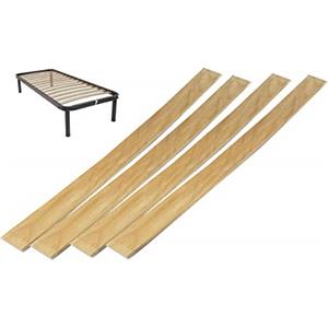 Comprarredo Doghe in legno di ricambio per reti ortopediche, 4 listelli legno curvato e flessibili in faggio - doghe ricambio 79 cm - per rete e letto singolo
