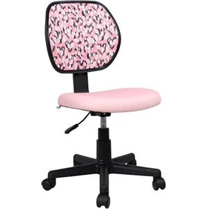 AVANTI TRENDSTORE Librizzi - Sedia girevole da scrivania, regolabile in altezza, di colore rosa. LAP ca. 45x86-97x48 cm