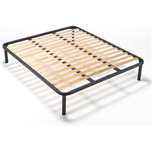 EVERGREENWEB MATERASSI & BEDS EVERGREENWEB - Miglior Rete Letto Matrimoniale 140x190 a Doghe in Legno Ortopedica Alta 35cm Doppia Barra Rinforzata + Kit 4 Piedi Smontabili, Struttura in Ferro, Base da Incasso per Letti e Materassi