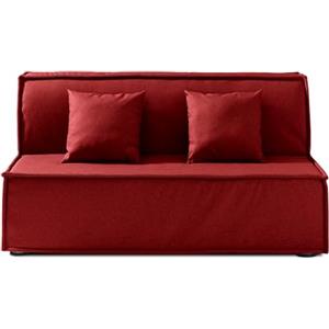 EVERGREENWEB MATERASSI & BEDS EVERGREENWEB Divano Letto 2 Posti con Materasso Matrimoniale 140x190 Ortopedico, Prontoletto RICHIUDIBILE con Rivestimento SFODERABILE e Lavabile Coppia Cuscini SUPERSOFT Abbinati color Bordeaux ELLEN