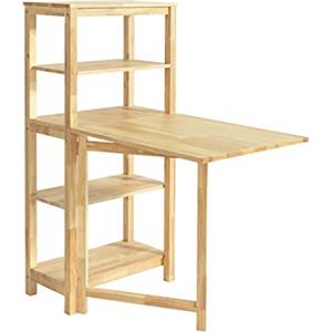 SoBuy Tavolo Cucina Piccolo Tavolo da Cucina Allungabile Tavolino da Pranzo Credenza Scaffale tavolini pieghevoli FWT70-N