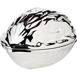 Edzard scaccianoci Noce, Argento pregiato Placcato. Antiossidante, Lunghezza 9 cm