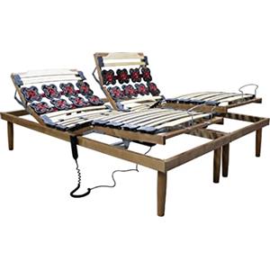 MEMORYLINE Super Offerta - ROYAL Rete elettrica motorizzata matrimoniale (doppia singola) con regolatori ergonomici, due motori doppi OKIN. RILASCIO DISPOSITIVO MEDICO