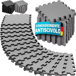 MONZANA® 36x Tappeto Fitness 30x30 cm Tappetino Puzzle da Ginnastica 3 m² Antiscivolo Schiuma Eva Allemamento Palestra