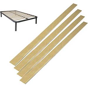 Comprarredo Doghe in legno di ricambio per reti ortopediche, 4 listelli legno curvato e flessibili in faggio - doghe ricambio 119 cm - per reti e letto una piazza e mezza