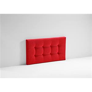 EVERGREENWEB MATERASSI & BEDS EVERGREENWEB Testata Letto Una piazza e mezzo imbottita Chester Struttura in legno, tessuto Idrorepellente|Testiera in Tessuto Antimacchia per letto 120x190, Testata letto muro | Rosso