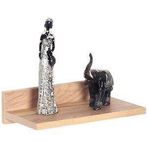 RICOO Mensola da muro 30 x 8 x 19 cm WM057-EG Scaffale da parete salvaspazio Rovere marrone