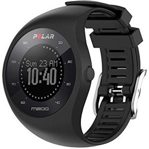 INF Cinturino compatibile con Polar M200 Cinturino di ricambio per cinturino in silicone nero