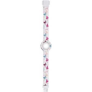 HIP HOP Orologio HBU0902 BAMBINA KIDS FUN quadrante MONO-COLORE ALTRO e CINTURINO SILICONE BIANCO