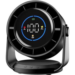 Koala Global Ventilatore da Tavolo Silenzioso, Potente e Regolabile Display LED 100 velocità Ventilatore da parete Lnclinazione Variabile a 105° Raffreddamento silenzioso Per Camera, Soggiorno, Cucina, Viaggiare