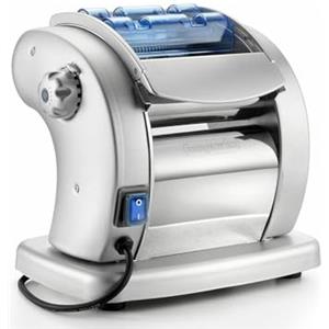 Imperia Pastapresto macchina per la pasta elettrica 100% Made in Italy. Macchina pasta fresca in acciaio con motore elettrico. Sfogliatrice elettrica crea Lasagne Tagliolini Fettuccine (Fine serie)