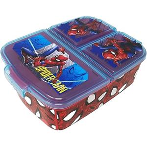 Theonoi Contenitore per il pranzo per bambini a scelta: Frozen PJ Masks Spiderman Avengers - Mickey - Paw in plastica senza BPA - ottimo regalo per bambini (Spiderman AU)