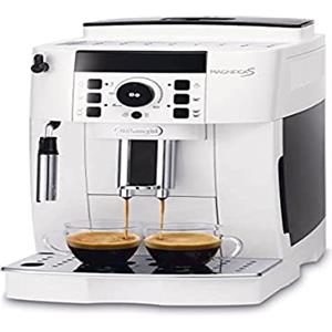 De'Longhi Magnifica S ECAM21.117.W, Macchina Caffè Automatica, Montalatte Manuale Regolabile, dal Chicco alla Tazzina, 2 Ricette Caffè, Controllo Temperatura, 2 Espressi Contemporaneamente, Bianco