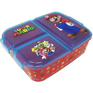 Theonoi Contenitore per il pranzo per bambini, a scelta: Frozen PJ Masks Spiderman Avengers, Mickey, Paw Patrol, in plastica senza BPA, Super Mario