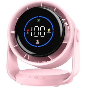 Koala Global Ventilatore da Tavolo Silenzioso, Potente e Regolabile Display LED 100 velocità Ventilatore da parete Lnclinazione Variabile a 105° Raffreddamento silenzioso Per Camera, Soggiorno, Cucina, Viaggiare