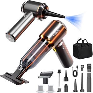 DiliDala Aspirabriciole Senza Fili, 25000PA Aspirapolvere Auto, Aspirazione a 3 Velocità 220000 U/min Aspiratore e Soffiatore con Motore Brushless per Casa/Auto/Peli di Animali Aomestici