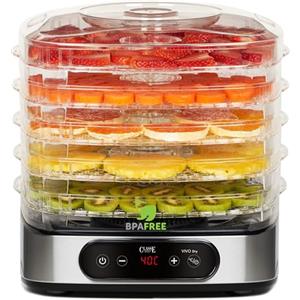 Classe Italy | Essiccatore Alimentare, Consumi Bassi, Senza BPA, GARANZIA 5 ANNI, Essiccatore Funghi, Frutta, Verdura, Carne, Pesce, Frutta secca, 380 W, 23 Litri, Acciaio