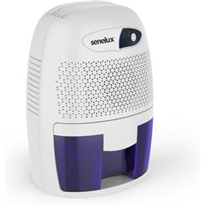 Senelux Potente mini deumidificatore portatile da 500 ml, piccolo deumidificatore efficiente e stabile, umido per la casa, assorbitore di umidità portatile per piccole stanze, bagno, cantina, da letto