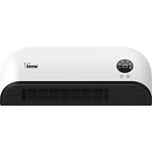 Bimar HP093 Termoventilatore a Parete Eroga Calore in Base alla Temperatura Ambiente. Termoventilatore con Timer, Telecomando, Programmatore Giornaliero e Settimanale, 2 Potenze di Riscaldamento