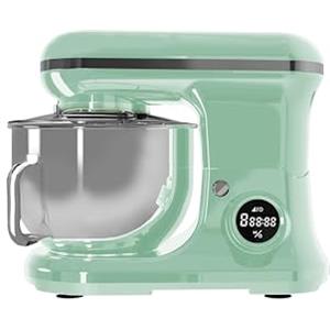 PYRAMIDEA Impastatrice con Display Digitale 8 velocità Testa Sollevabile 1200W con Funzione Pulse Capienza 5,2L Colore Verde IP5200G