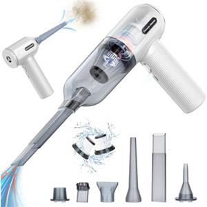 Tiazhan Aspirabriciole Senza Fili, Aspirapolvere Portatile Da 9000 Pa, Mini Aspirapolvere Auto Portatile Leggero Ricaricabile, per Auto Usb Per Peli Di Animali Domestici, Casa, Ufficio