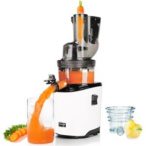 Kuvings - Estrattore di succo REVO830 - Doppio boccaglio, Sistema di taglio automatico - Bianco