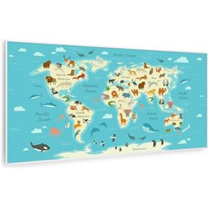 Klarstein Air Art Smart Stufa Elettrica Basso Consumo, Termoconvettore Elettrico da Parete 700W con Controllo IoT/WiFi App, Termosifone Elettrico a Muro, Pannello Radiante Infrarossi, Senza CO2