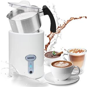 Duronic MF500 WE Montalatte elettrico 3 in 1, Schiumalatte automatico 500 ml, Scaldalatte 500W, Facile da usare e pulire, Ideale per caffè, cioccolata calda, cappuccino, latte, Nero