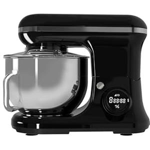PYRAMIDEA Impastatrice con Display Digitale 8 velocità Testa Sollevabile 1200W con Funzione Pulse Capienza 5,2L Colore Nero IP5200B