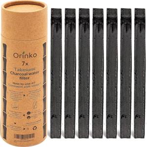 orinko 7 Binchotan Bio | Carbone Attivo Takesumi di Bambù per la Purificazione Dell'acqua | Di' addio All'acqua in Bottiglia col Nostro Carbone Attivo
