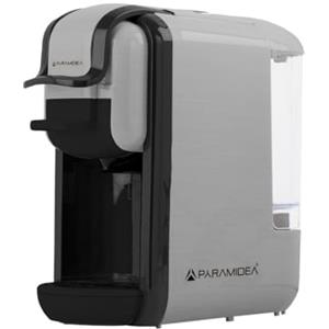 PYRAMIDEA Macchina per Caffè 3 in 1 Compatibile con Nespresso Dolcegusto e Cialde Bevande Fredde da 0,6L Silver ICP310S