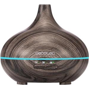 Cecotec Umidificatore Ambiente Ultrasuoni con Diffusore Aromi Pure Aroma 150 Yin Grey. Serbatoio 150ml, 7 Colori LED Regolabili, Timer 3h, Ultra-Silenzioso, Aromaterapia, Facile da Pulire