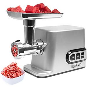 Duronic MG301 tritacarne in acciaio inox 3000 W - Accessori per carne macinata, salsicce, kibbed. Ideale per creare piatti a base di carne o verdure (hamburger vegani)