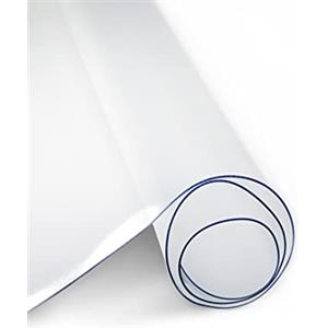 Olivo Tappeti OLIVO.shop | GHOST Tappeto salva parquet trasparente, Tappeto trasparente pvc salvapavimento, sedie, computer, tavolo 90x120 cm