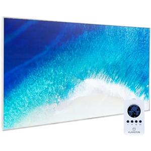 Klarstein Air Art Stufa Elettrica Basso Consumo, Termoconvettore Elettrico da Parete 600W, Termoarredo Design con Telecomando, Termosifone Elettrico a Muro, Pannello Radiante Infrarossi Senza CO2