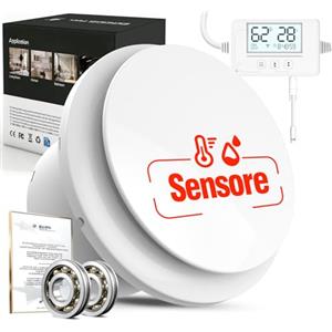 SBONNI 3 Velocità Aspiratore bagno con Sensore Umidità, Sensore Temperatura, Timer - Automatico Estrattore Aria 100mm - Silenzioso Potente Ventola aspirazione bagno WC cantina P107 (senza telecomando)