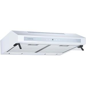 Klarstein Purista Force - Cappa Aspirante da Incasso, 60cm, 400 m³/ora, Doppio Motore, Touch LED, Efficienza Energetica C, Modalità di Scarico/Ricircolo, Illuminazione LED, Bianco