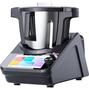 Necchi Robot da Cucina Chef Genio, Potenza Totale 1700 W, Velocità regolabile da 60 a 7000 rpm, Controllo temperatura da 37°C a 180°C, Bilancia integrata 5kg