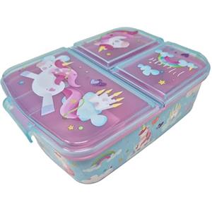 Theonoi Contenitore per il pranzo per bambini, a scelta: Frozen, PJ Masks, Spiderman, Avengers, Mickey, Paw Patrol, in plastica senza BPA, unicorno A1