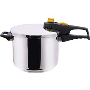 Pintinox, Pentola a Pressione Serie Energy, Acciaio Inox, Adatta all'Induzione, 6 Litri