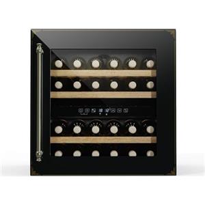 Klarstein Vinsider Victoria 36 - Cantinetta per Vini, 36 Bottiglie, Doppia Temperatura 5-22°C, Touch Control, LED, Silenziosa: 41 dB, Protezione UV, Da Incasso, Nero